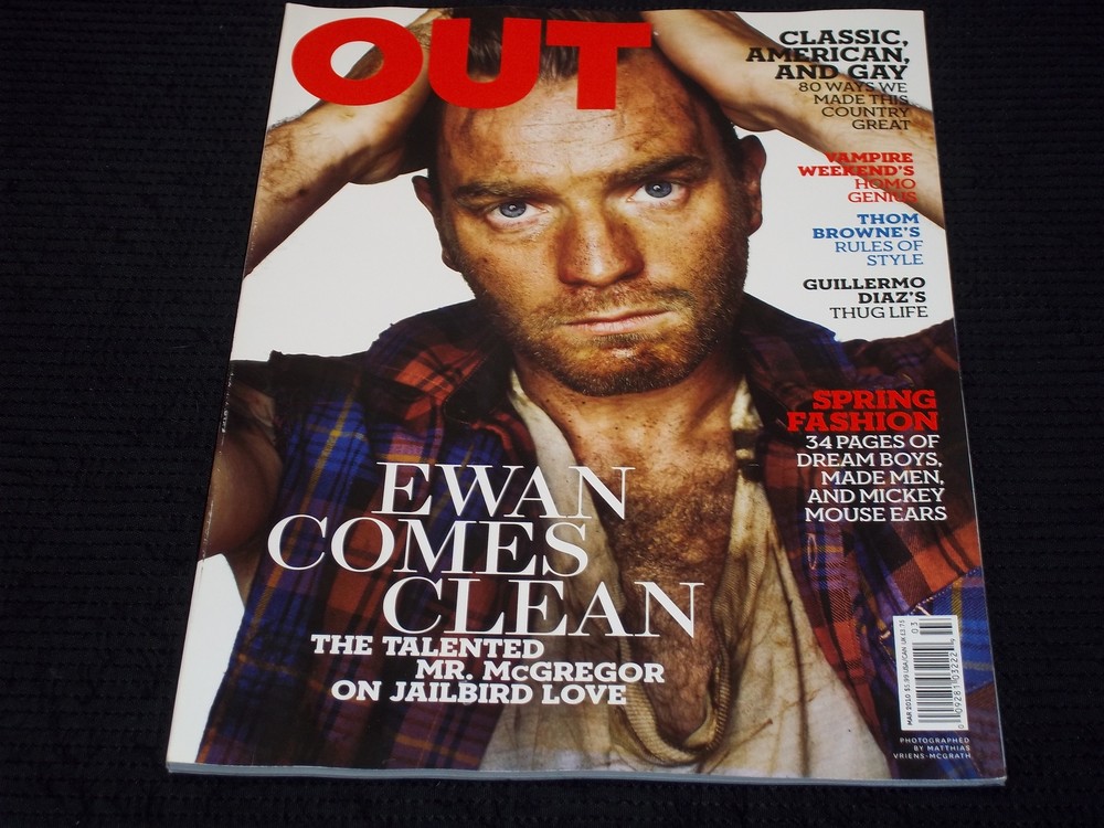 2010 MARCH OUT MAGAZINE - EWAN MCGREGOR FRONT COVER - H 5600