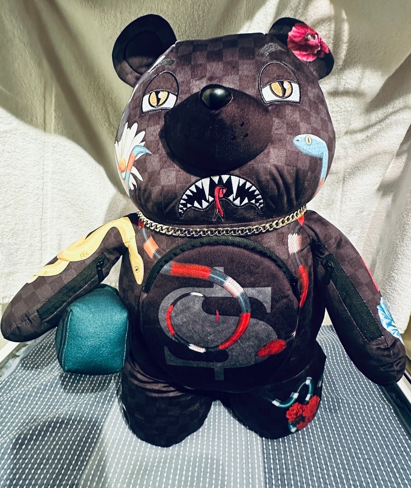 SPRAYGROUND JARDIN D'EDEN MONEYBEAR TEDDYBEAR BACKPACK - Limited Edition