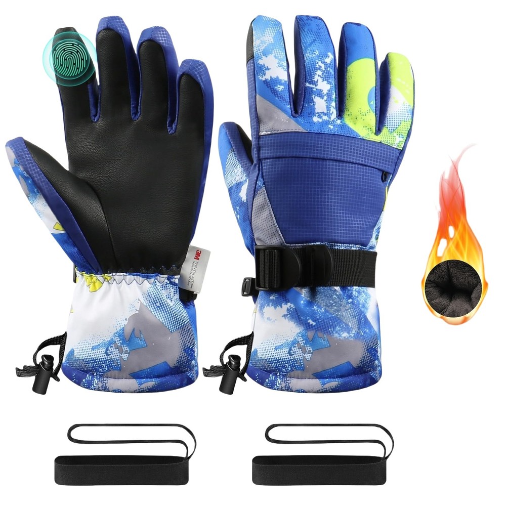 Cold Weather Mittens,Ski Gloves,Snow Gloves,Waterproof Winter Gloves,Men & Wo...