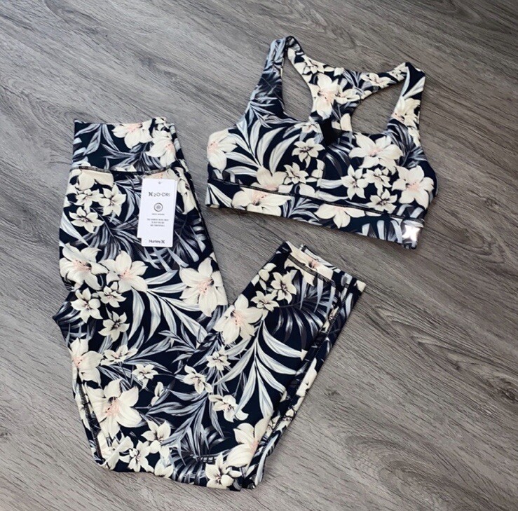 Hurley Leggings and Sports Bra Set