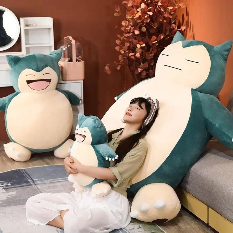 Huge 50/200cm Snorlax Anime Plush Toy Big Holster Pillow Pokemon