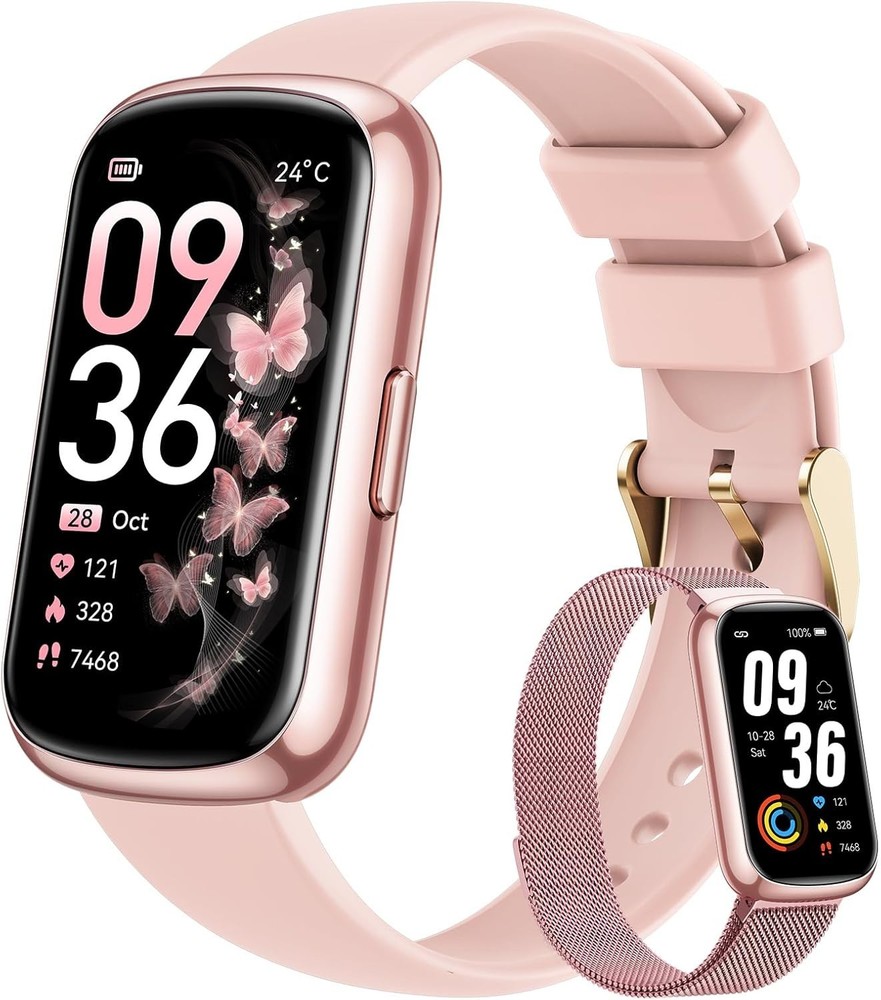 Fitness Smartwatch for Women & Men with Heart Rate SpO2 Sleep & Step Tracking