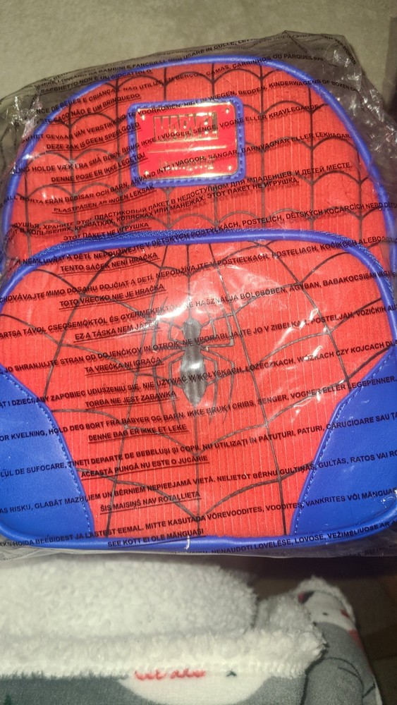 Marvel Spider-Man Convertible Loungefly with Coin Purse  Backpack