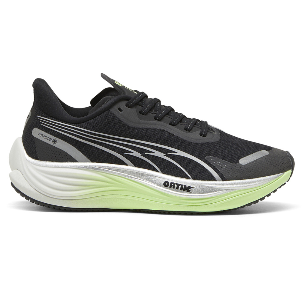 Puma Velocity Nitro 3 GTX Womens Black Running Sneakers 37980201