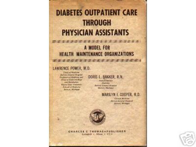 DIABETES OUTPATIENT CARE HMO RARE MEDICAL BOOK