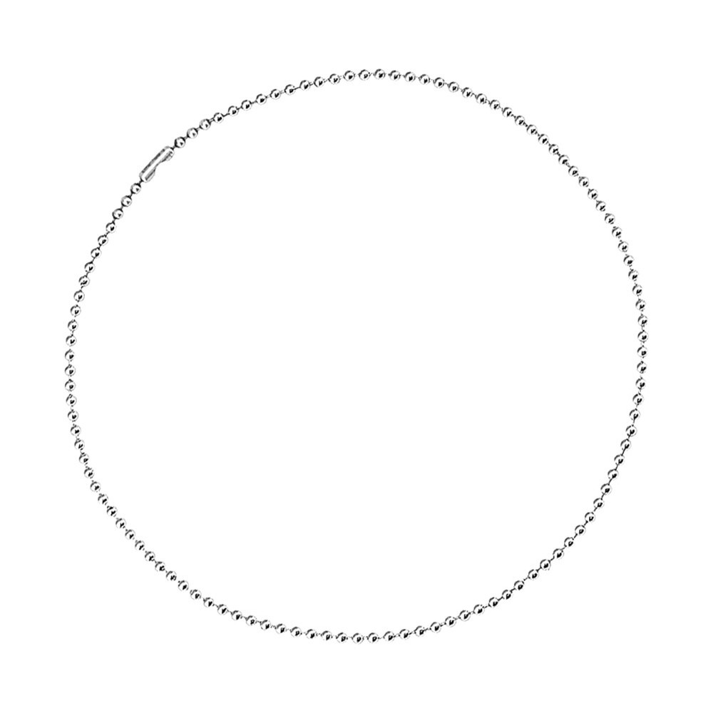 Stylish Pure Titanium Necklace with Durable Glass Bead Chain Anti-Rust Design