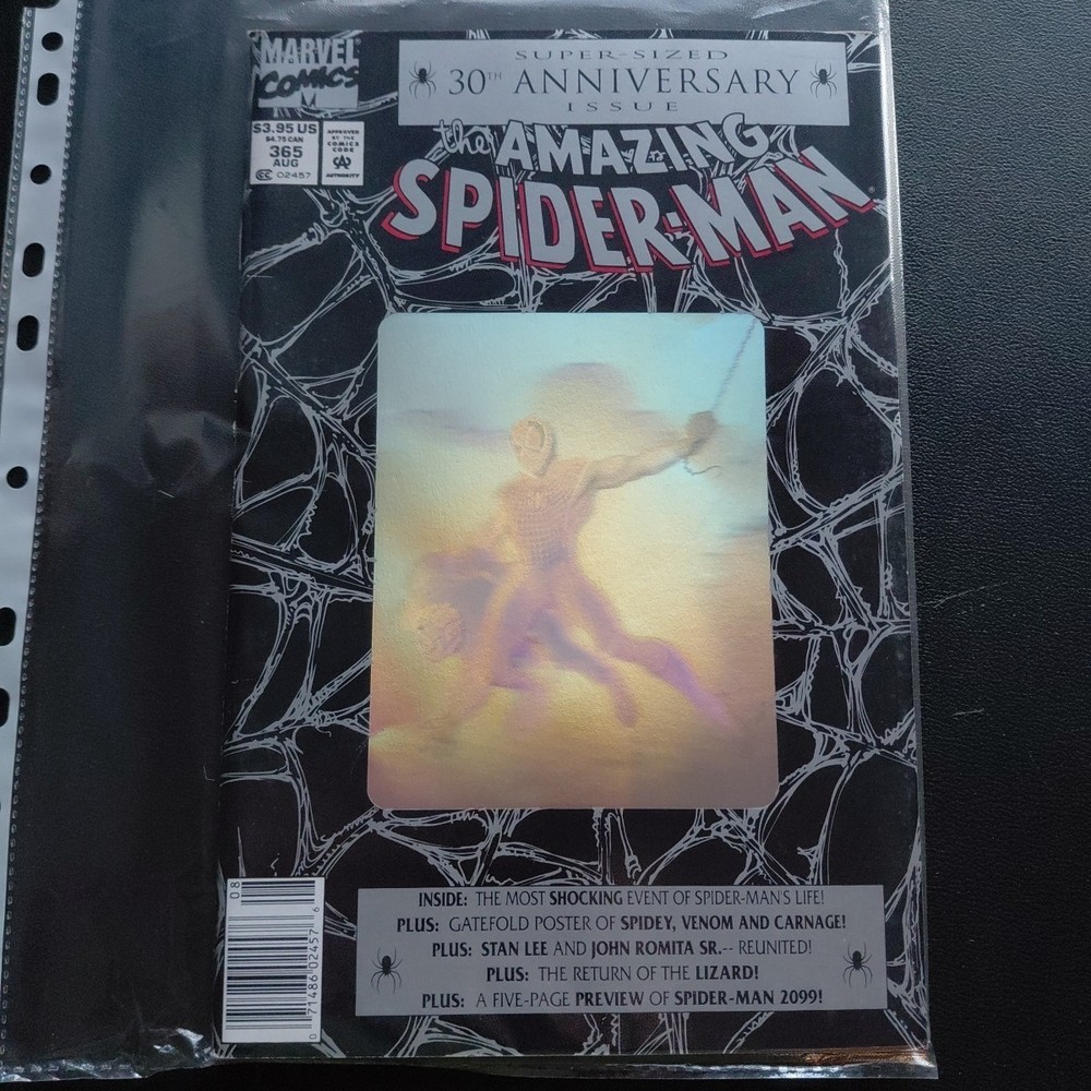 90's Lot Of 6 Holo Spider-Man Marvel Comics, #1, 50, 90, 100, 189, 365