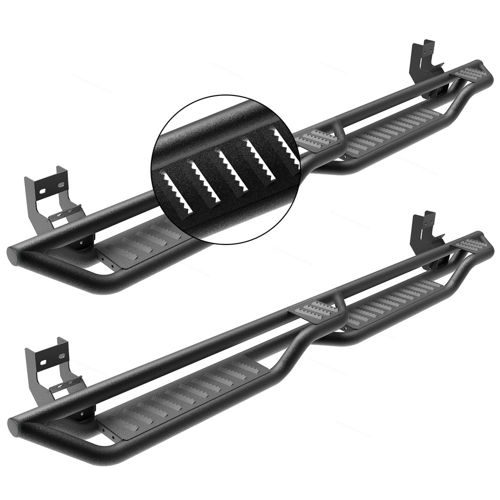 Dual-Step Running Boards for 2009-2018 Dodge Ram 1500 Crew Cab