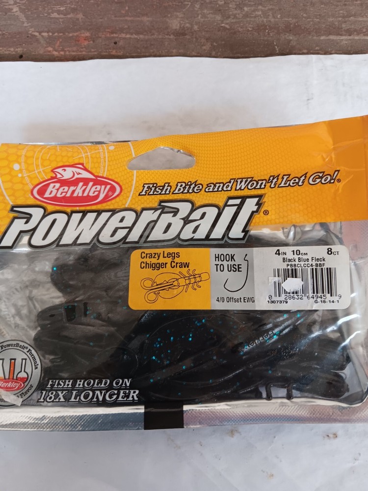 Berkley PowerBait Crazy legs Chigger Craw Fishing Bait 4