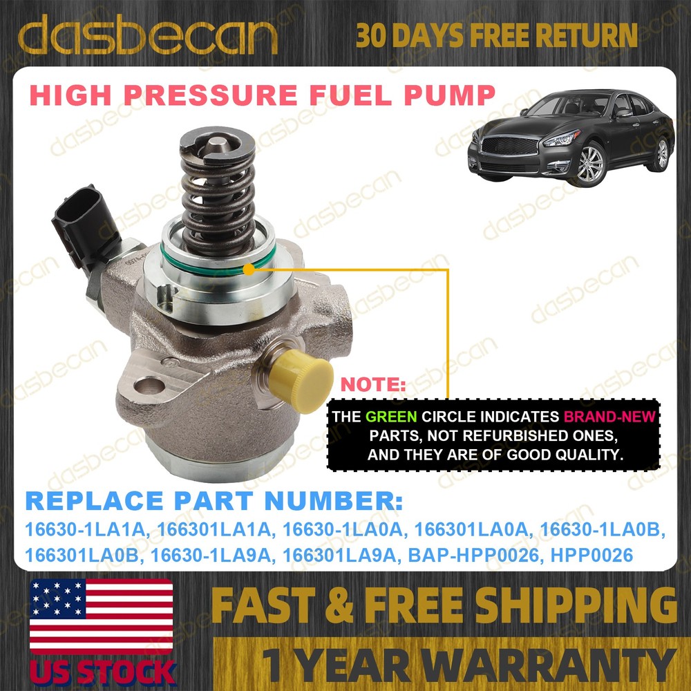 High Pressure Fuel Pump For Infiniti M56 Q70 Q70L QX56 QX80 M37 2011-2019 5.6L