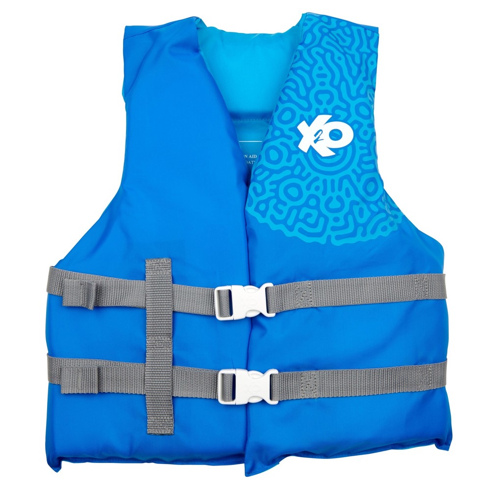 Youth Open-Sided Life Vest Jacket for 50-90Lbs - Blue Ocean Coral