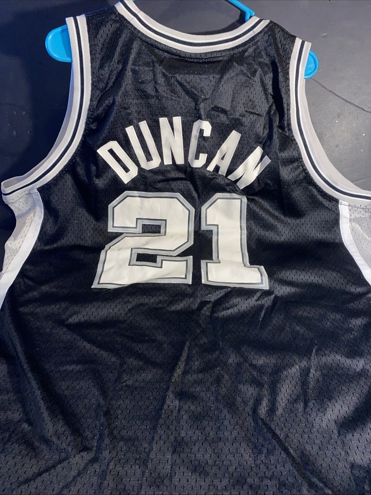 Vintage Tim Duncan Adidas Swingman Jersey NBA  San Antonio Spurs #21 Sz XL +2