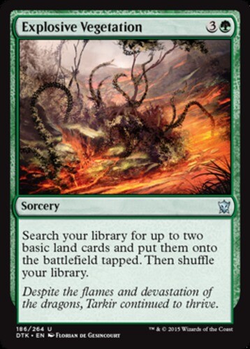 4x Explosive Vegetation - Dragons of Tarkir NM English MTG