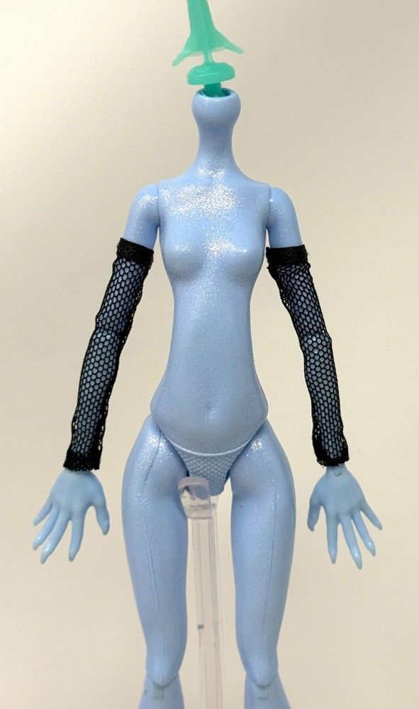 Monster High x Barbie Skullector Frankie Stein Doll Outfit Black Mesh Sleeves