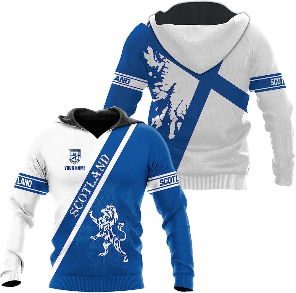 Personalized Scotland Hoodie, Scottish Lion Rampart Hoodie, Scotland Hoodie 1