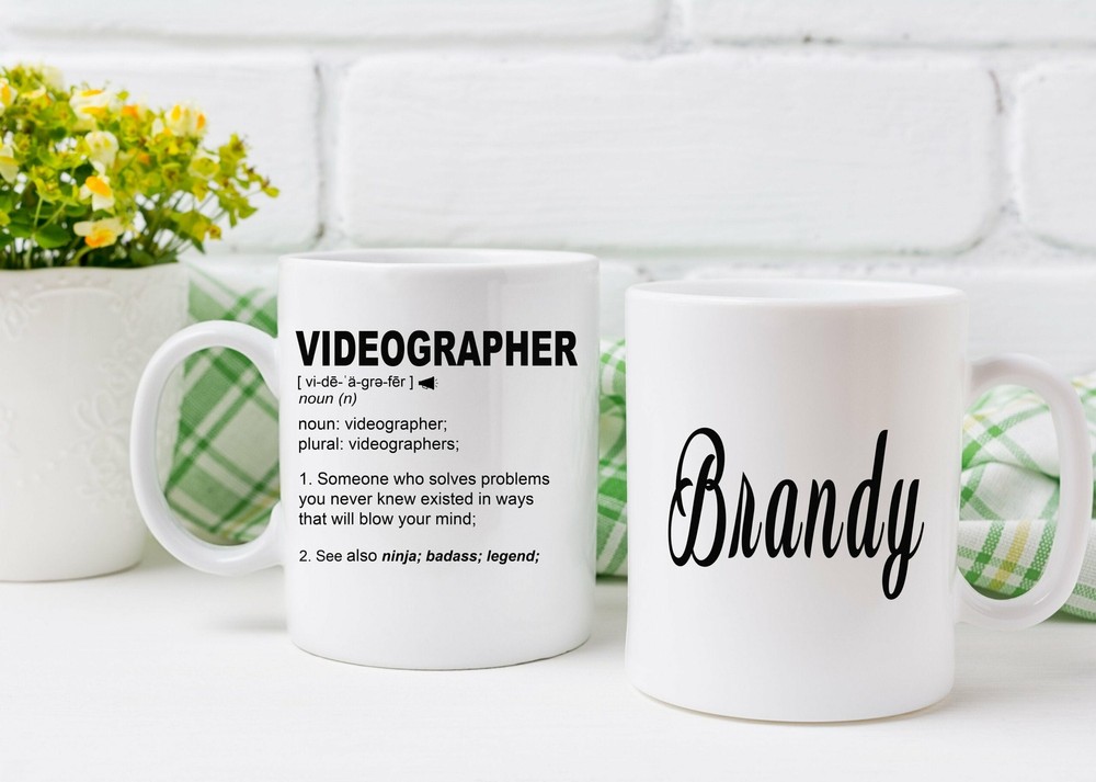 Personalized Videographer Gift Mug For Women And Men For Birthday Appreciation