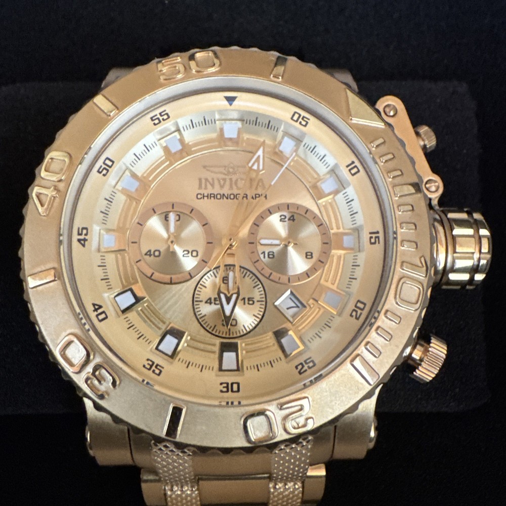 Invicta Coalition Forces New Age Triple Gold Men's 52mm Chronograph Watch 50115
