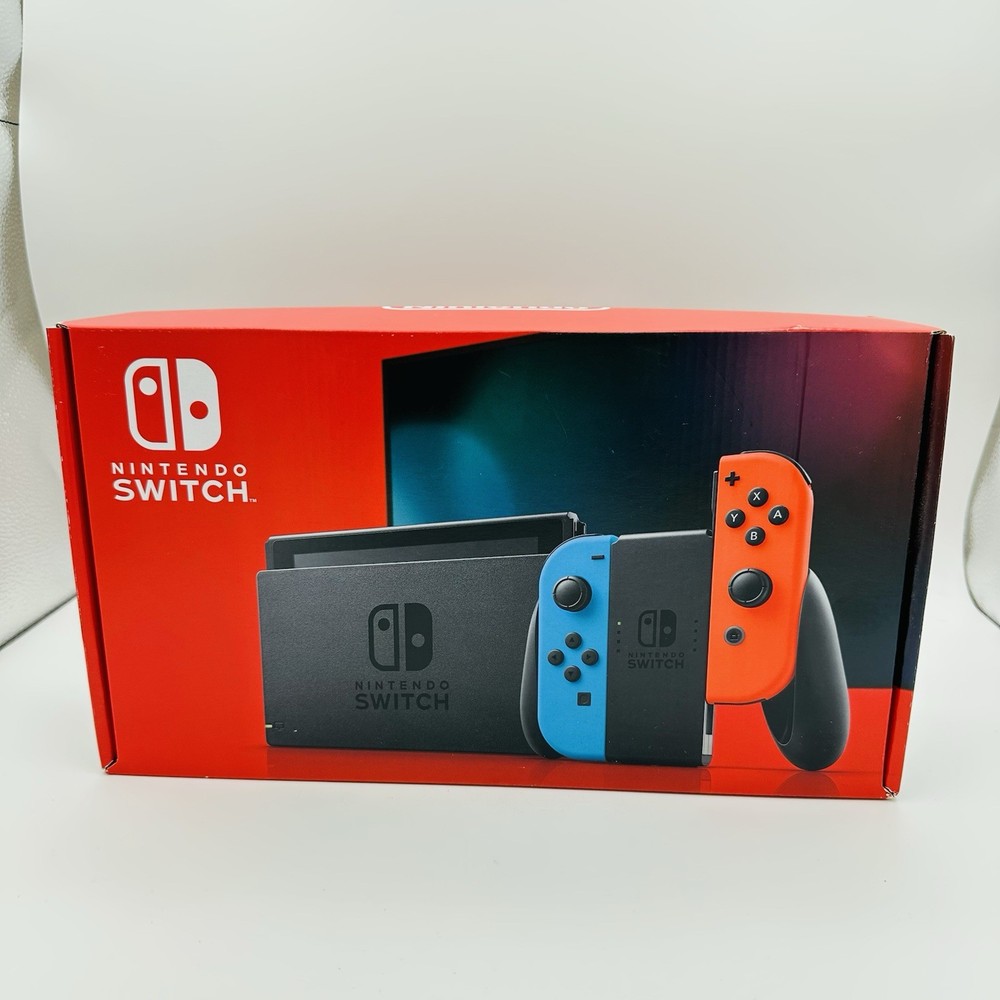 Nintendo Switch 32GB Handheld Console - Neon Red/Neon Blue- Brand New Unopened