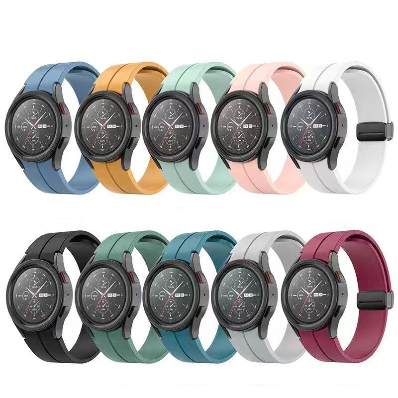 Silicone Magnetic Replacement Silicone Strap Band For Samsung Galaxy Watch5 Pro