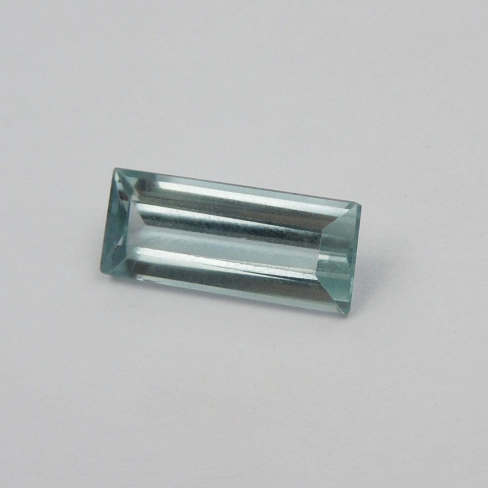 Certified 8.00 Ct A++ Natural Baguette Cut Loose Blue Aquamarine Gemstone