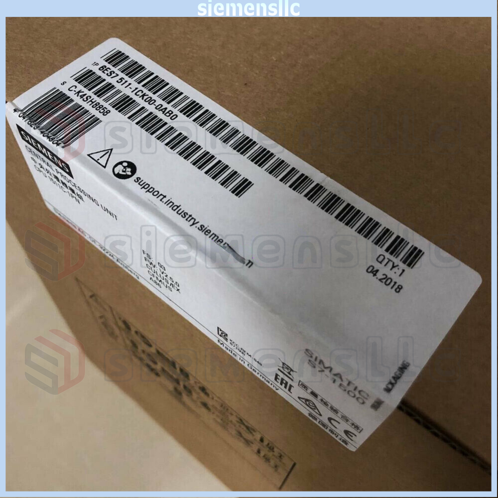 6ES7511-1CK00-0AB0 Siemens SIMATIC S7-1500 CPU Module Expedited Shipping New GQ
