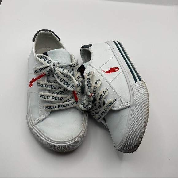 Polo Ralph Lauren White Sneakers Size 8
