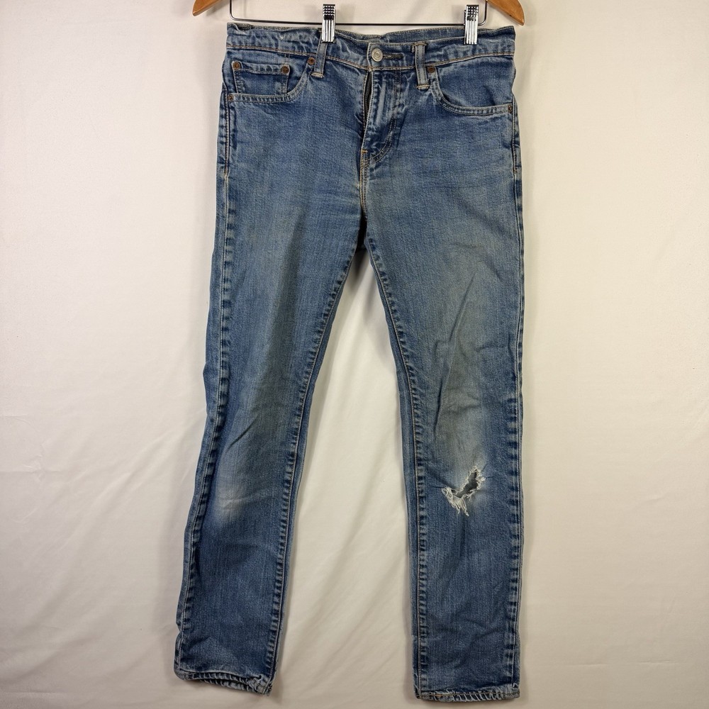 Levi's 511 Jeans Men’s 30x32 Blue Stretch Slim Fit Straight Light Wash Denim