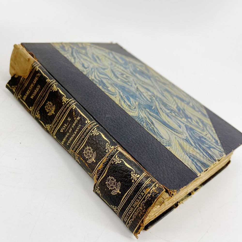 Shakespeare’s Taming of the Shrew & Coriolanus 1901 Leather Deluxe Edition HC