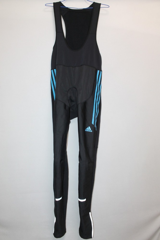 Adidas RESPONSE Cycling Bib Tights Shorts Padded Cycle Bike Size M Black Fleece