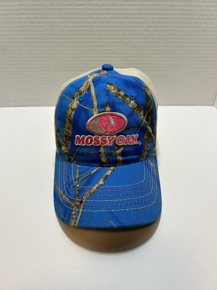 mossy oak blue snapback hat