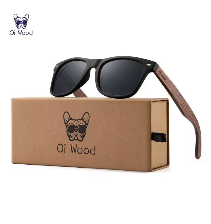 Oi Wood Brand Natural Wooden Sunglasses Men Polarized Fashion Sun Glasses
