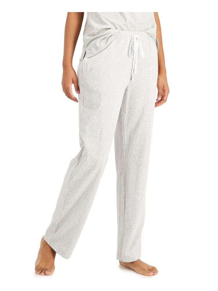 CHARTER CLUB Intimates Gray Pocketed Polka Dot Sleep Pants XXL