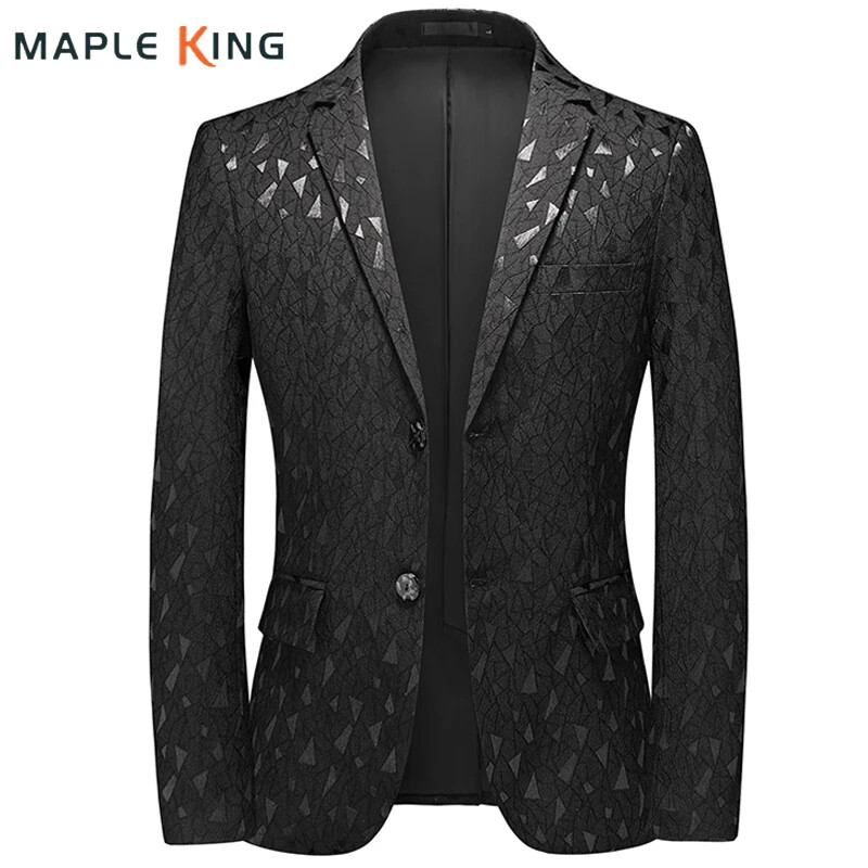 Slim Fit Men's Wedding Party Blazer Suit Jacket Elegant Formal Wear