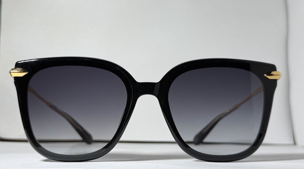 KREWE  DEDE NYLON Black + Black and Crystal 24K Sunglasses