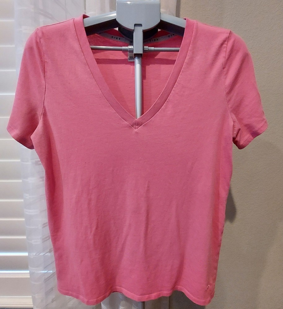 Victoria's Secret Pink Sleepwear Top Women's Large BRIGHT PINK