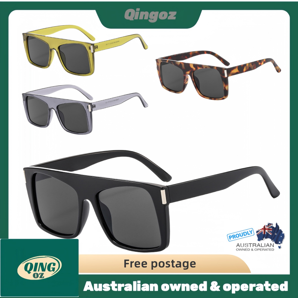 Men's Women's Fashion Square Vintage Retro Sunglasses UV400 Protection