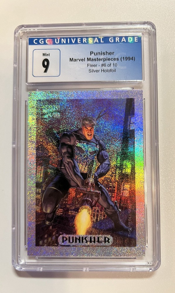 1994 Marvel Masterpieces PUNISHER Holofoil Silver CGC 9.0 Mint 💎