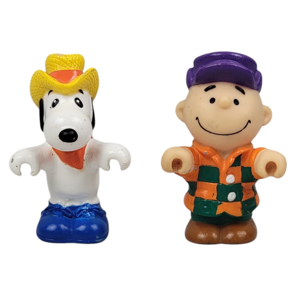 Peanuts Charlie Brown McDonald's Toy Figures Charlie Brown & Snoopy 1989