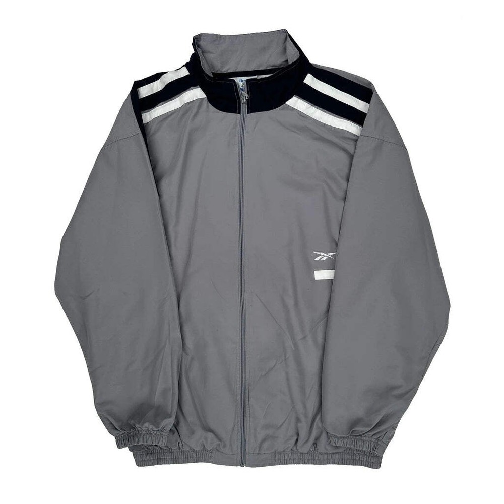 Reebok Track Jacket - 2XL Gray Polyester