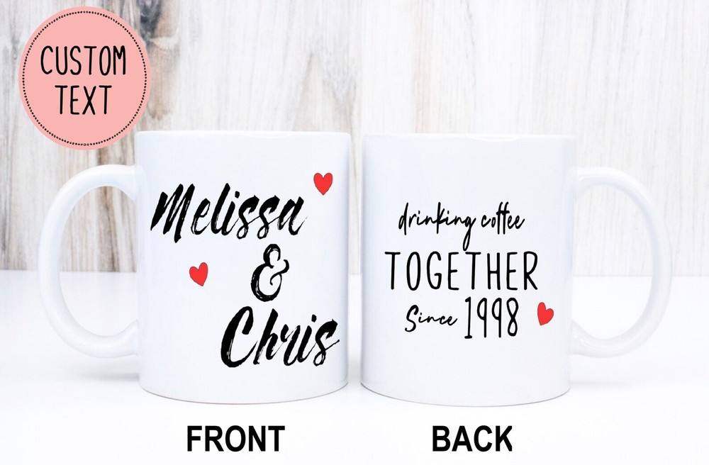 Personalized Wedding Anniversary Mug Anniversary Gift Wedding Mug Anniversary