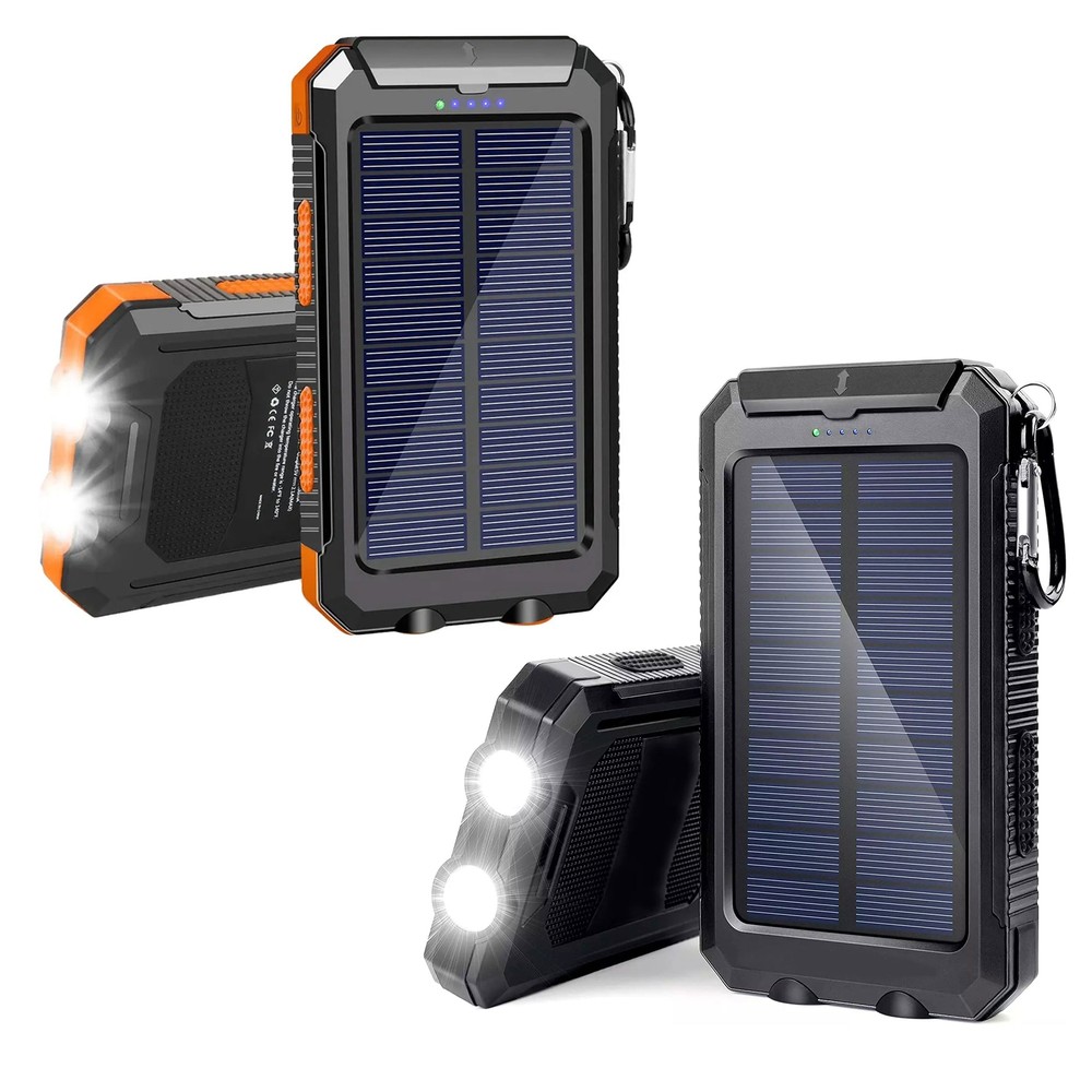 Super 10000000mAh USB Portable Charger Solar Power Bank for Cell Phone Gift