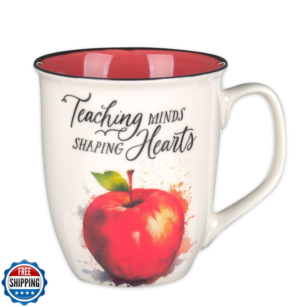 Christian Art Gifts Large Ceramic Scripture Mug for Coffee or Tea with Inspirational Design  