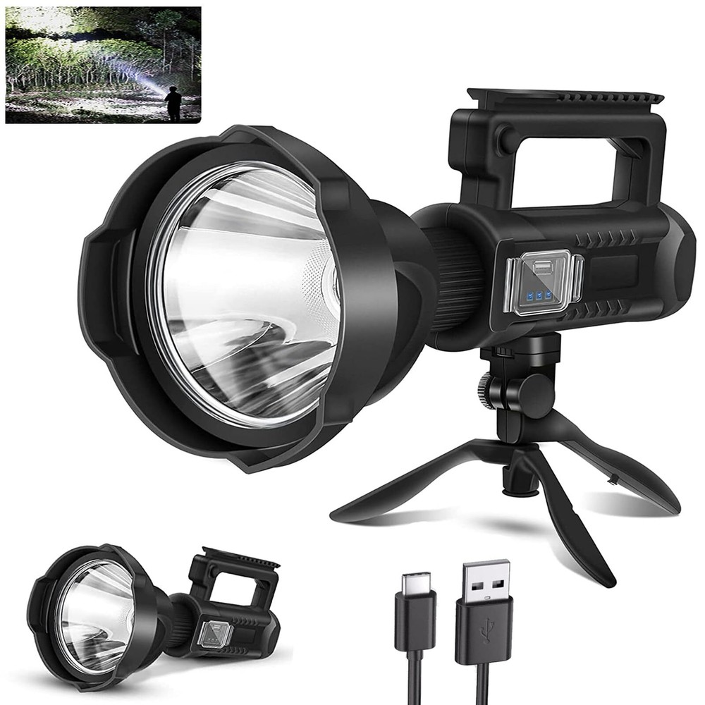 Foco Recargable, 2.000.000 Lúmenes LED Focos Exterior Portátil Sup...