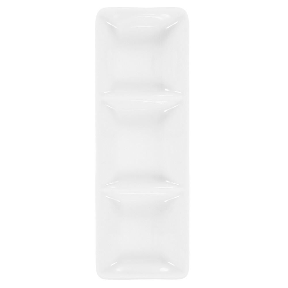 6 Inch Condiment Plate Snack Serving Tray with Lid Soy Sauce