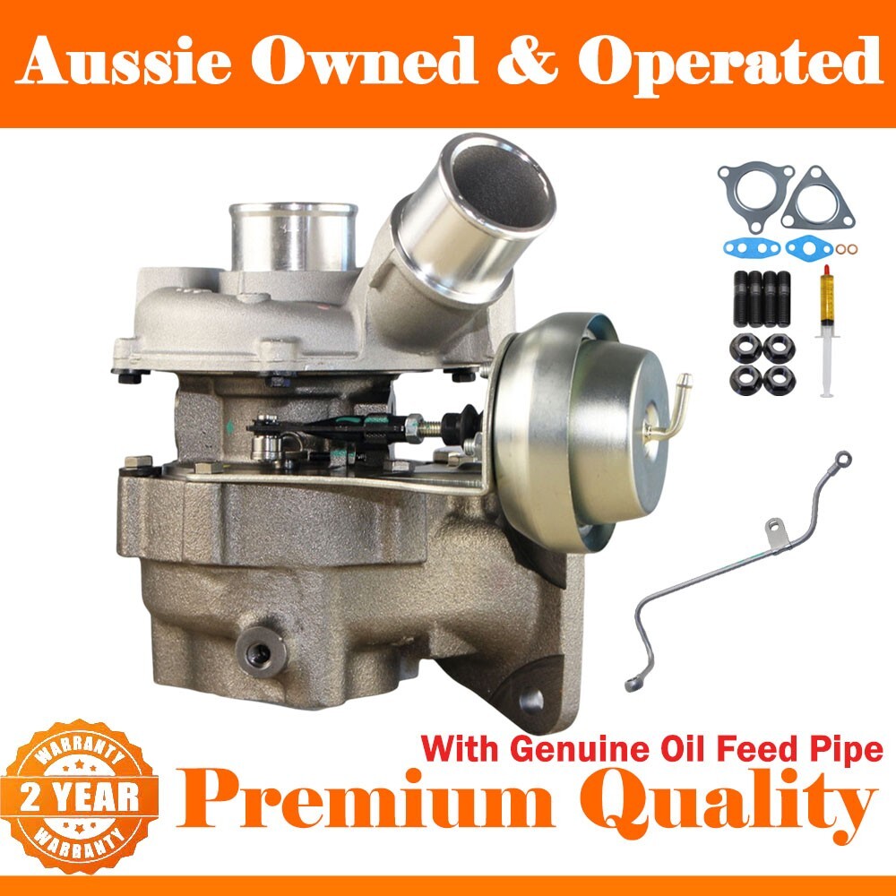 Turbo Charger+Genuine Oil Feed Pipe For Mitsubishi Challenger 4D56 2.5L VT16