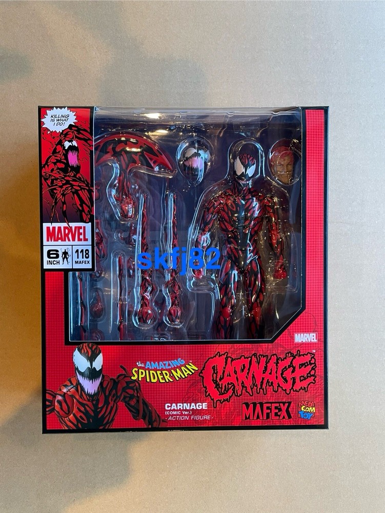MEDICOM MAFEX No.118 Carnage Comic Ver Action Figure Venom Spider-Man