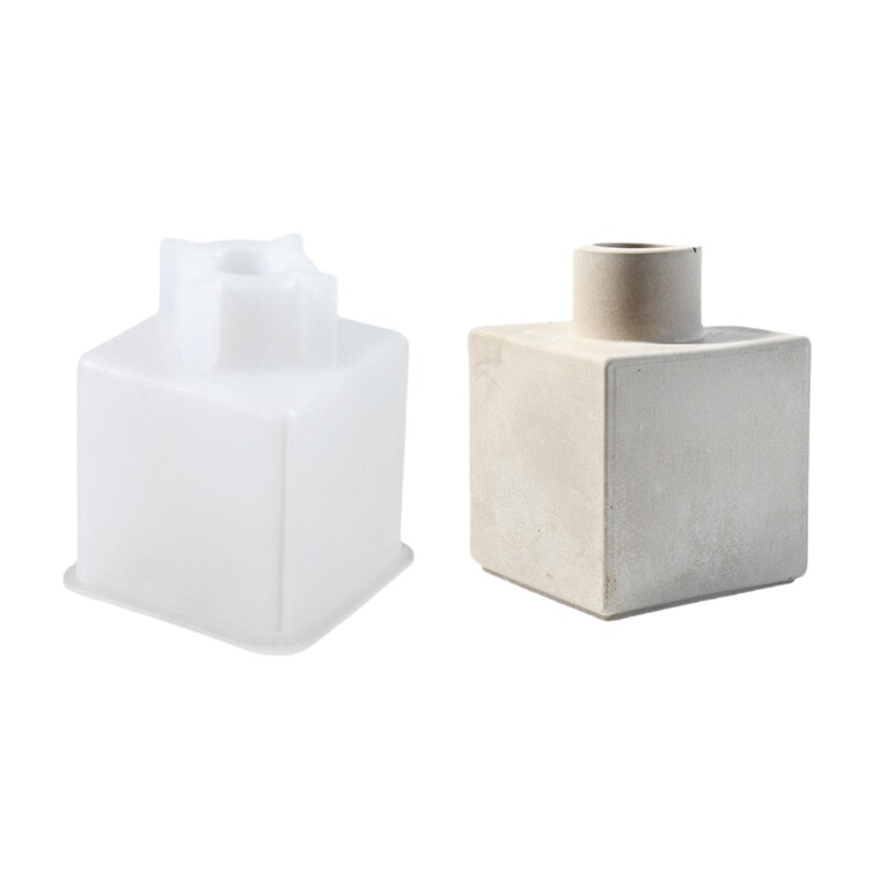 Silicone Cube Vase Mold Epoxy Resin Mould for DIY Enthusiasts and Craft Lovers