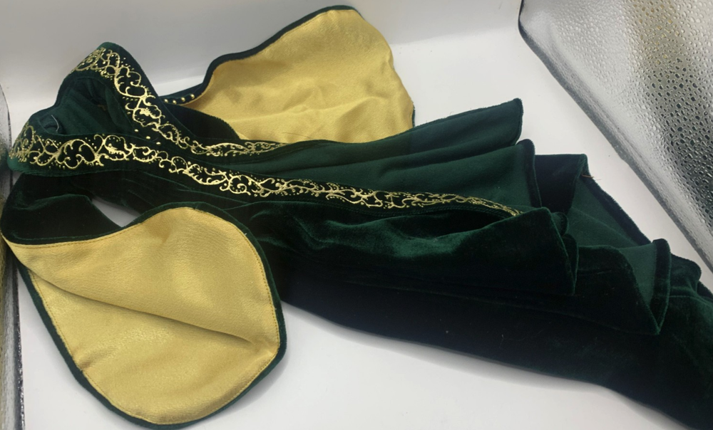 Franklin Mint Gone With The Wind Scarlett O'Hara Vinyl Doll Outfit Robe Green