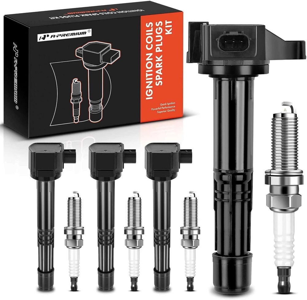 4 Ignition Coil Pack & Iridium Spark Plugs for 2013-2017 Honda Accord CR-V