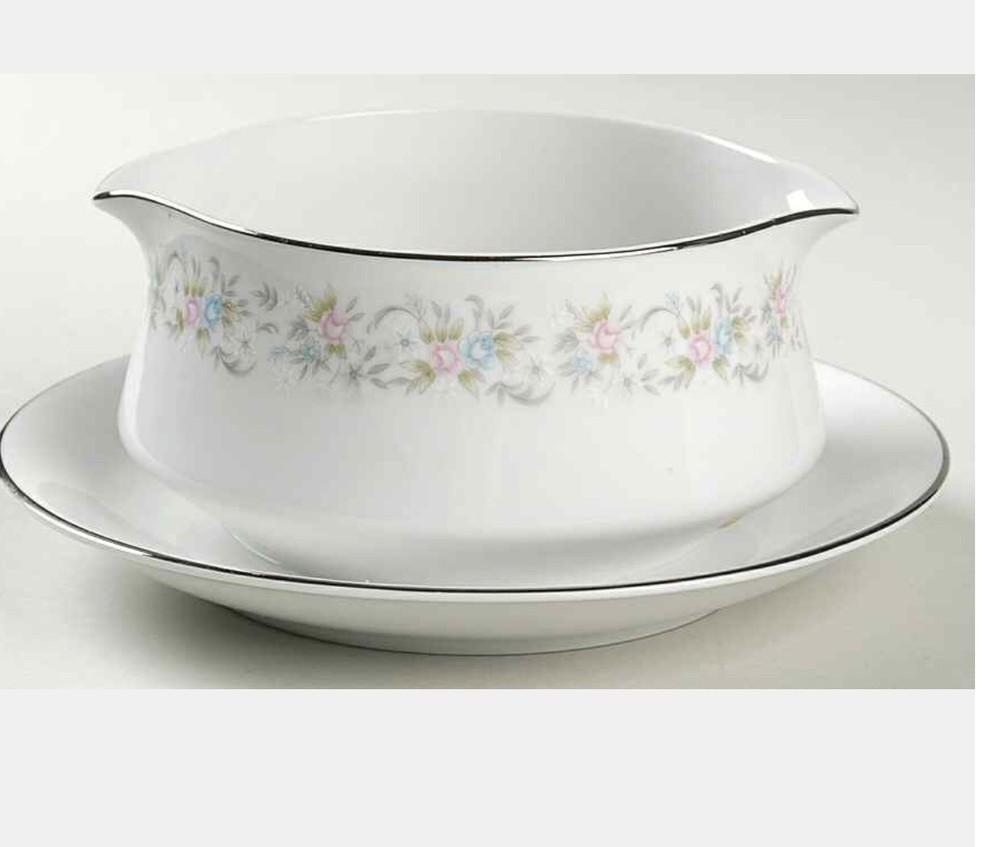 Mothers Day Gift ,Gravy Boat. Attached Under Plate. Suzzainne Royal Gallery.-image